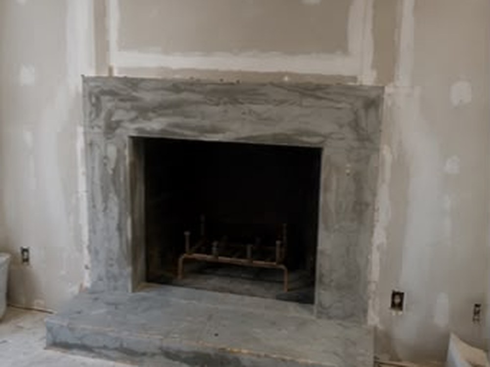 Fireplace Surround before the Babri Stone installation